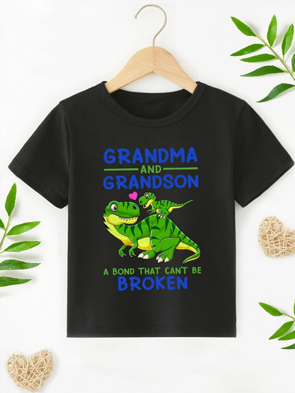 Dino Grandma & Granson Bond T-Shirt