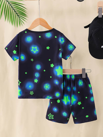 Dino Glow 2-Piece Sleepwear Set