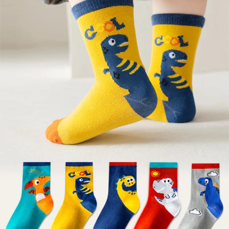 Happy Dino Socks (5 Pairs)
