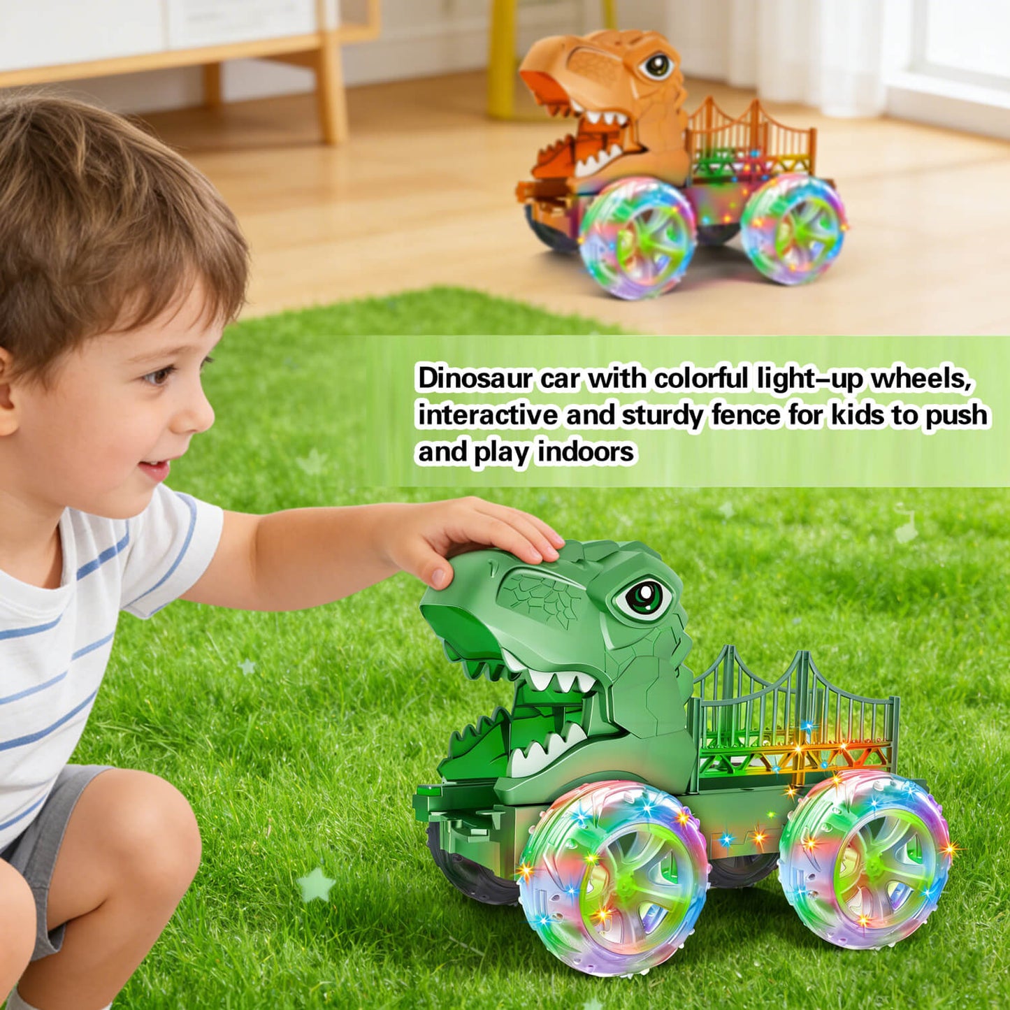 Dino Truck LED Toy (Pack of 2)