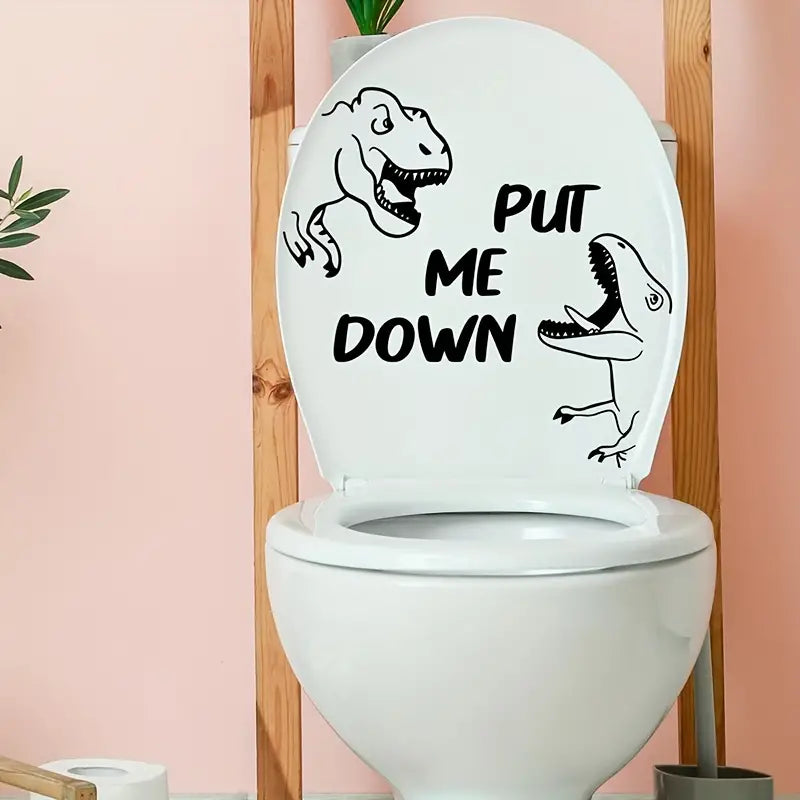 Dinosaur Toilet Lid Decal