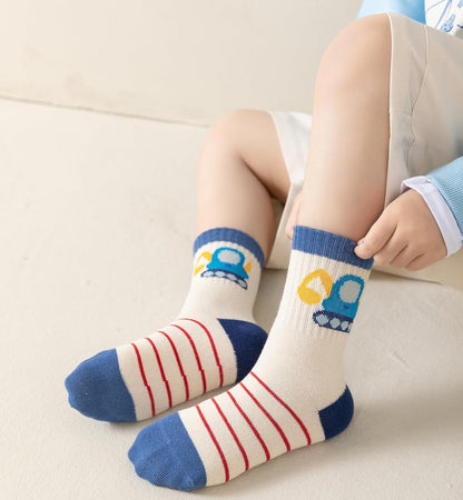 Construction Vehicle Socks (5 Pairs)