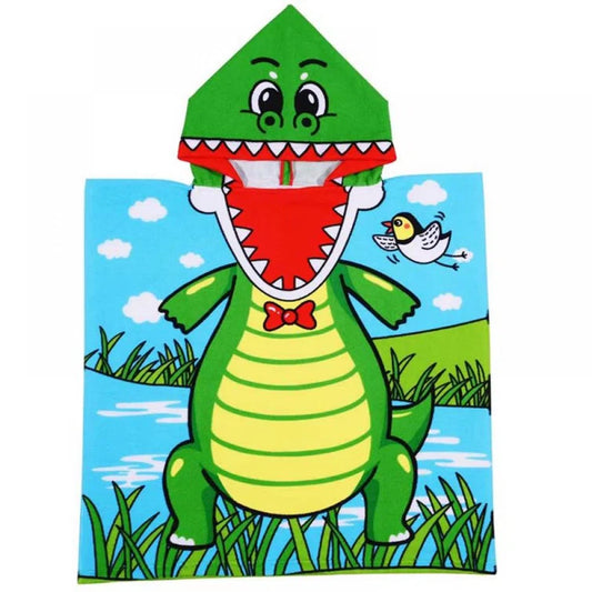 Dinosaur Hooded Beach Towel