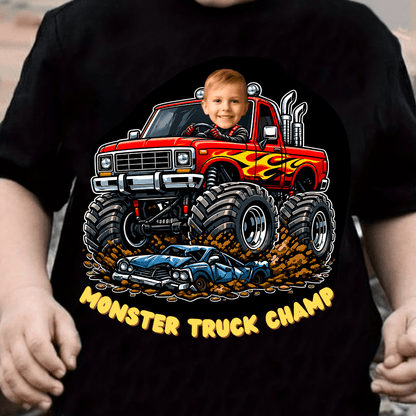 Custom Face Monster Truck Champ T-Shirt