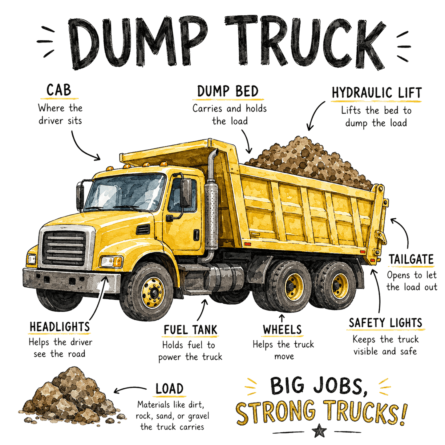 Dump Truck Guide T-Shirt