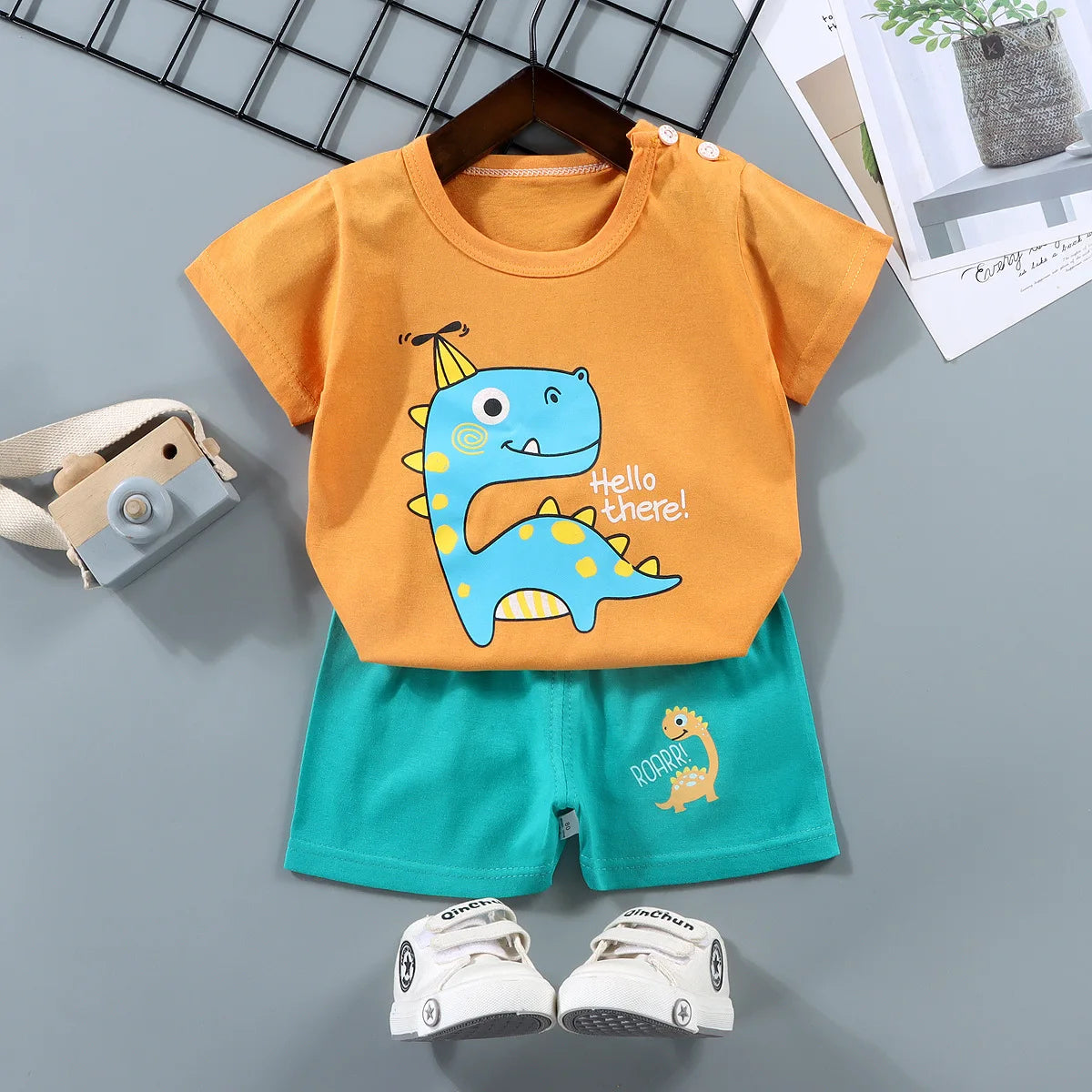 Happy Dino 2-Piece Clothing Set