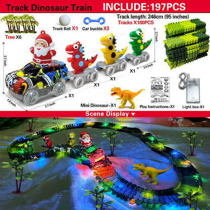 Santa-Rex Christmas Train Set