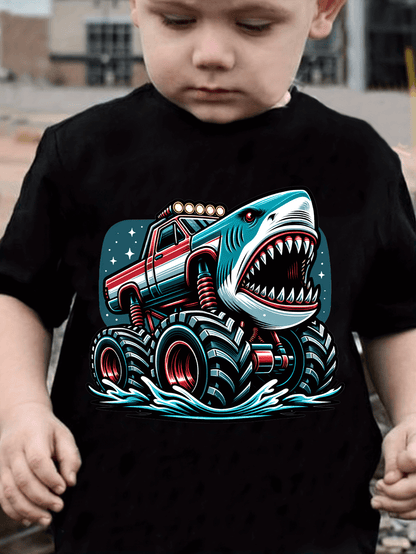 Shark Monster Truck T-Shirt