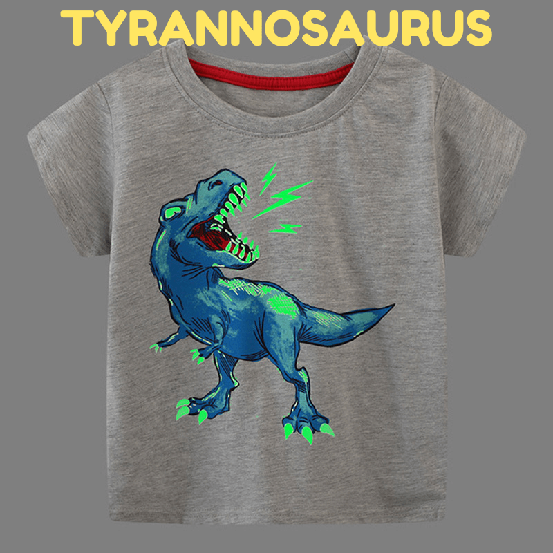 übergroß Dino Glow T-Shirt – KiddlyCuddly