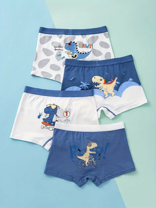 Dinosaur Boxer Briefs (Pack of 4)