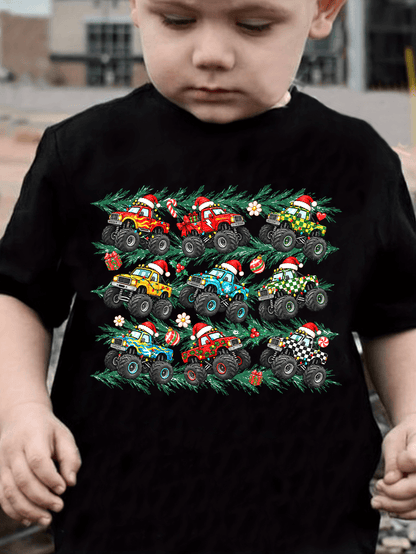Christmas Monster Trucks T-Shirt