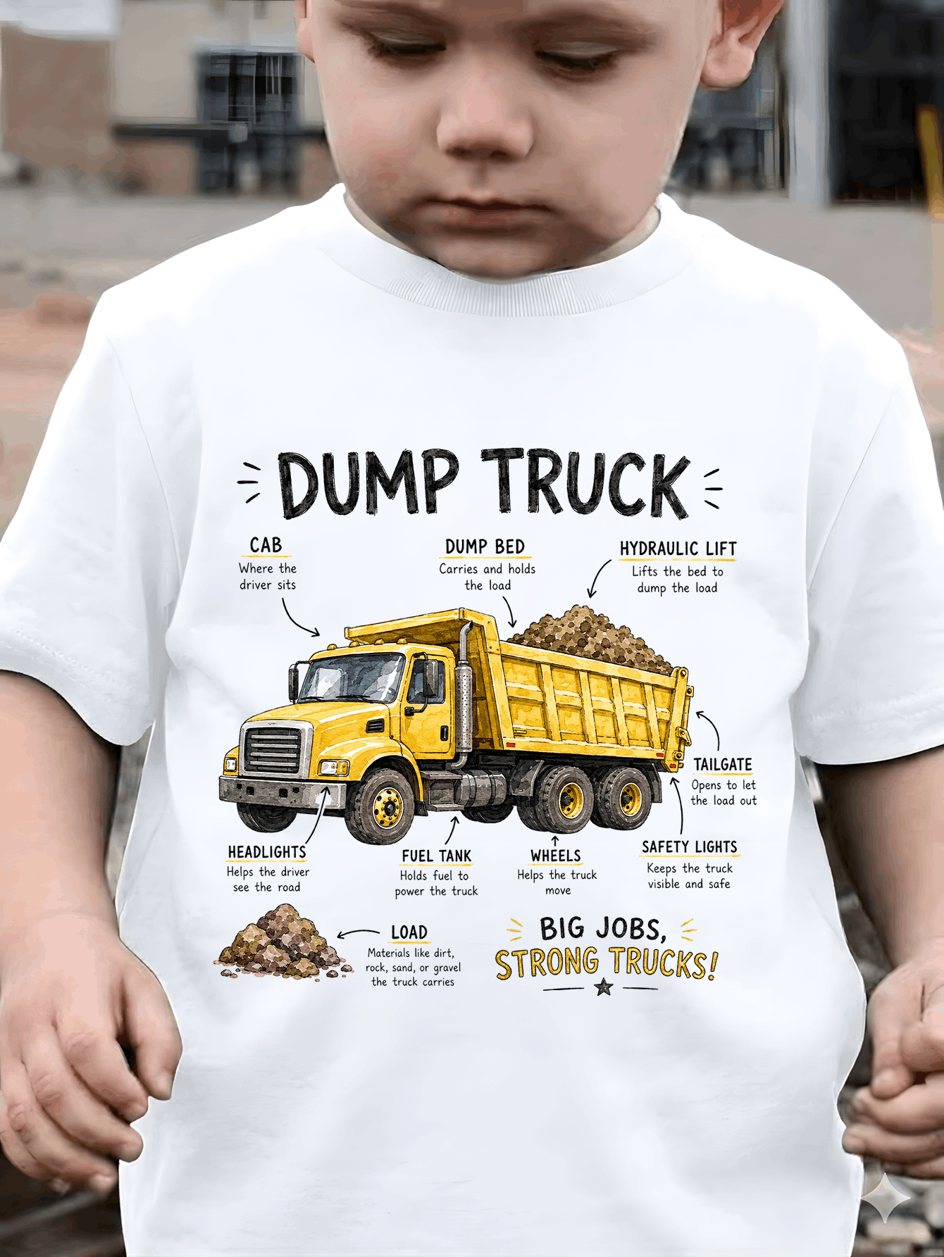 Dump Truck Guide T-Shirt