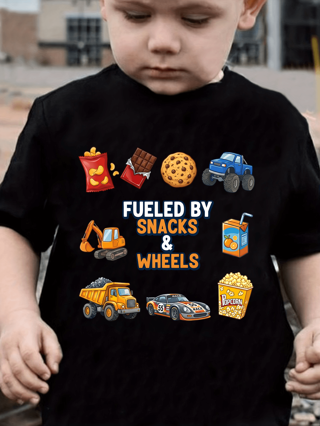 Fueled by Snacks & Wheels T-Shirt