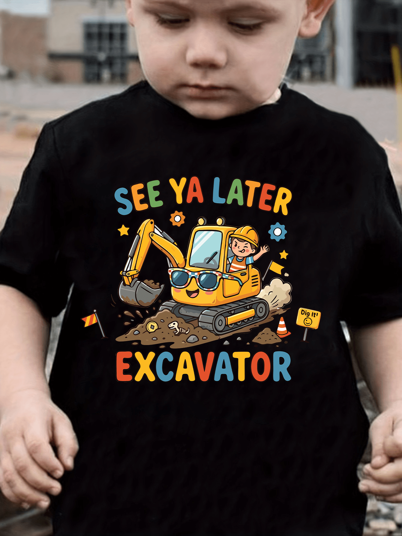 Happy See Ya Later Excavator T-Shirt