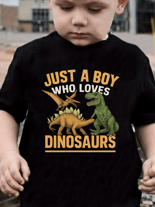 Just a Boy Who Loves Dinosaurs T-Shirt