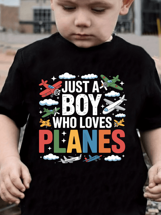 Just a Boy Who Loves Planes T-Shirt