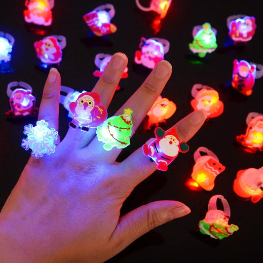 Christmas LED Light Up Rings
