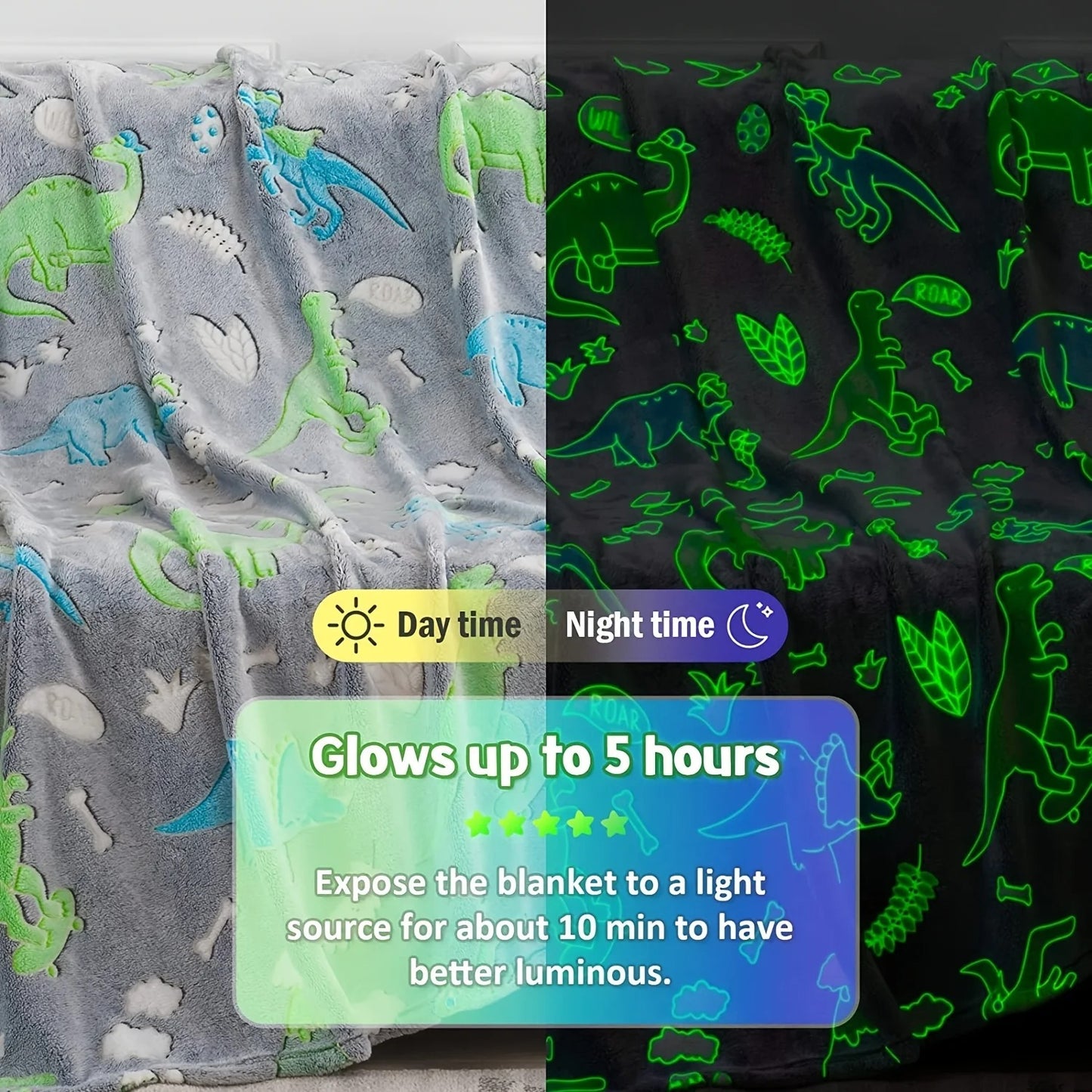 Dino Glow Blanket