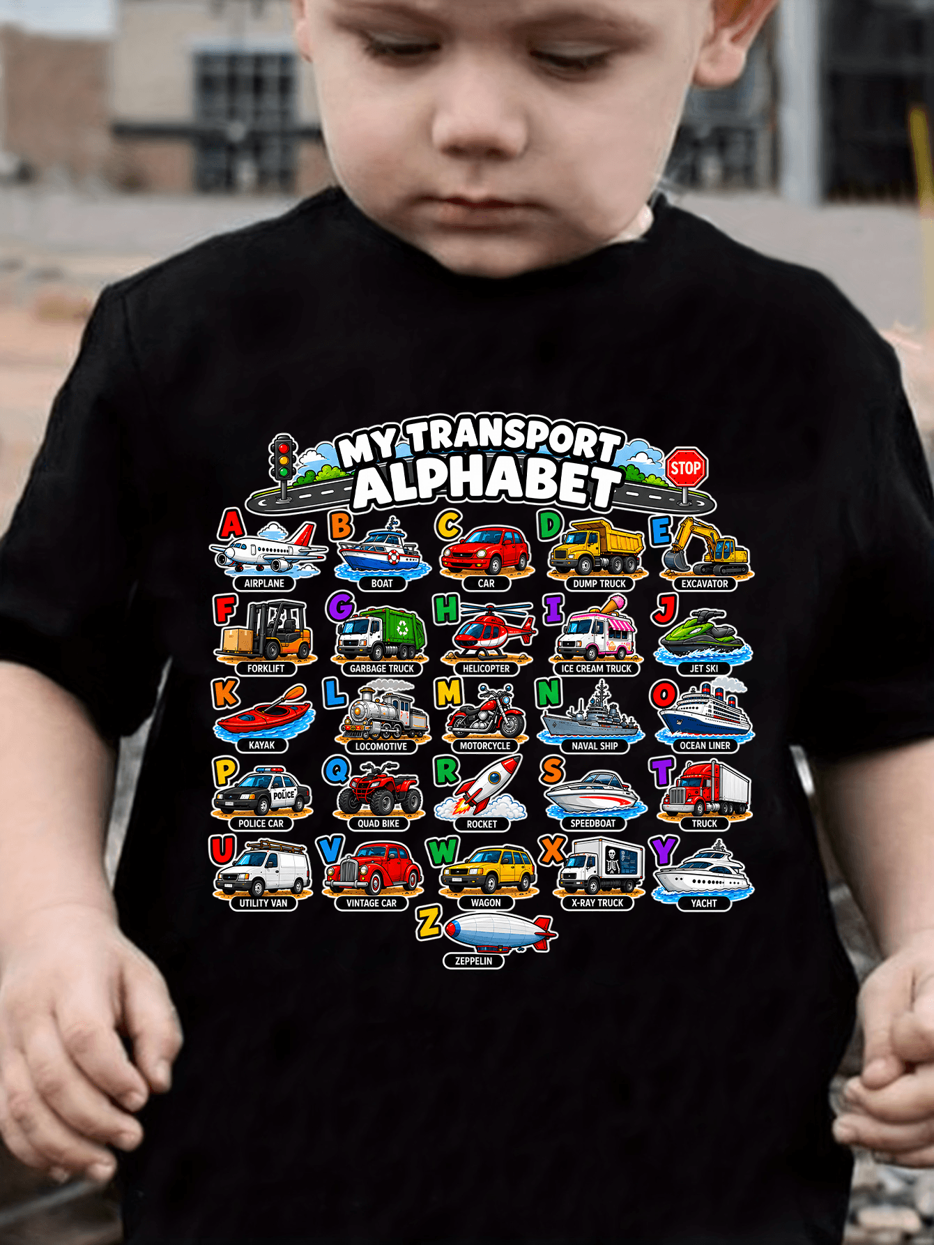 My Transport Alphabet T-Shirt