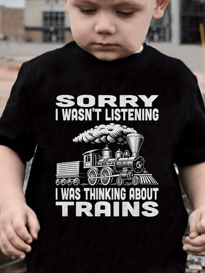 I Was Thinking About Trains T-Shirt