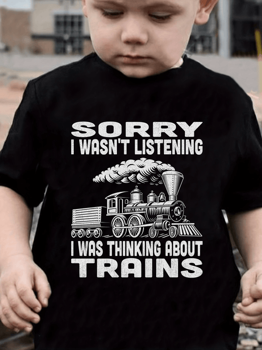 I Was Thinking About Trains T-Shirt