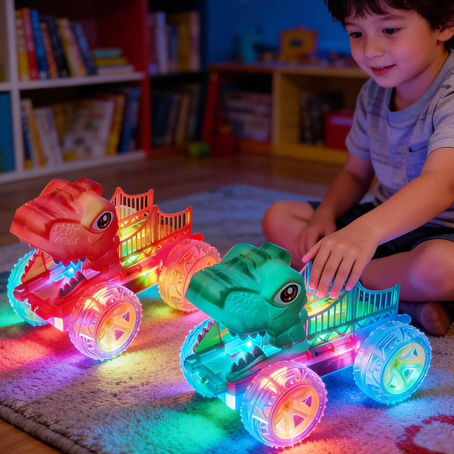 Dino Truck LED Toy (Pack of 2)