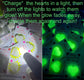Valentine Cards with Luminous Heart Shakers