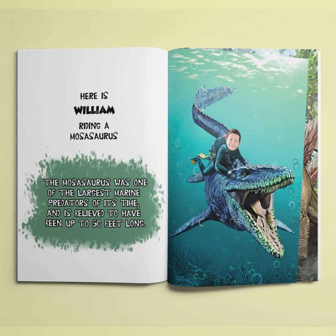 Personalized Dinosaur Book