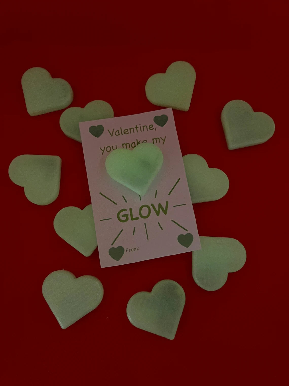 Valentine Cards with Luminous Heart Shakers