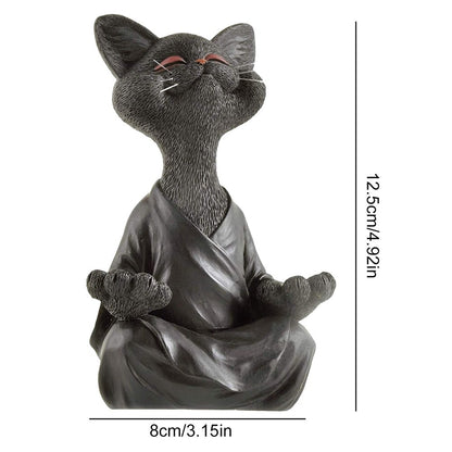 Buddha Cat Figurine