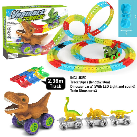 Zero-Gravity Dinosaur Track Set