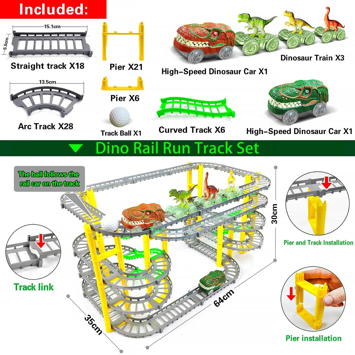 Dino Rail Run Track Set™