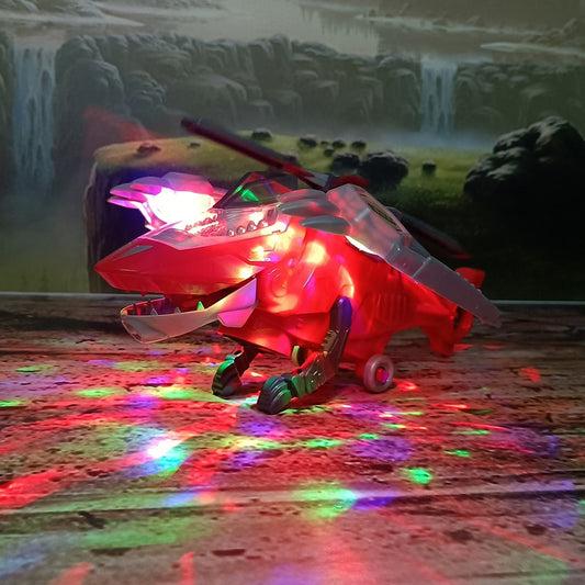 Transforming Dinosaur LED Helicopter