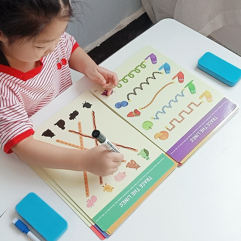 Draw the Line Wipe Clean Activity Book