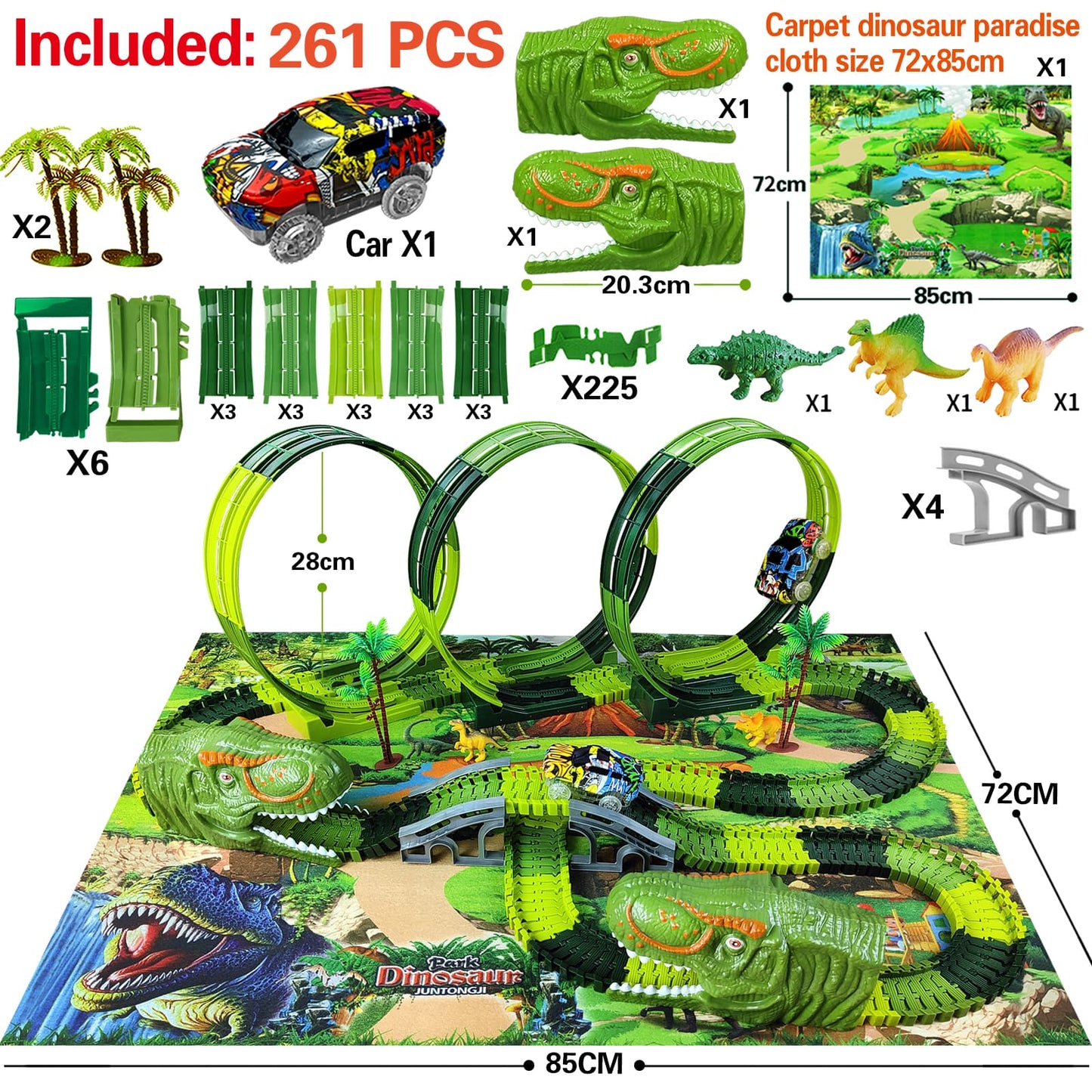 The Ultimate Dino 360 Track Set™ (3 Loops Edition)