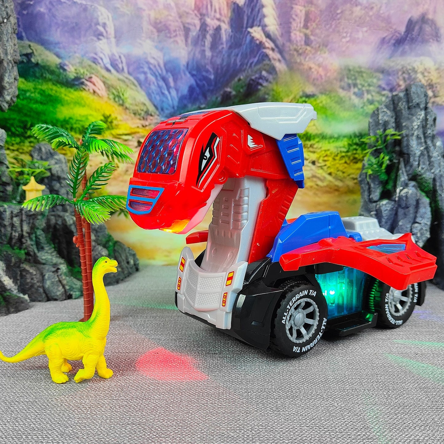 Transforming Brachiosaurus LED Car