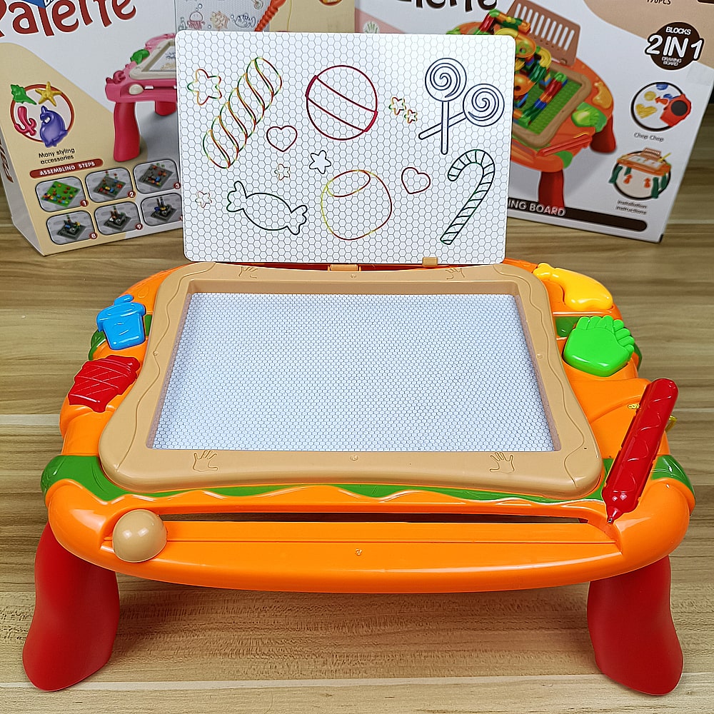 2-in-1 Palette Block Drawing Board Table – KiddlyCuddly